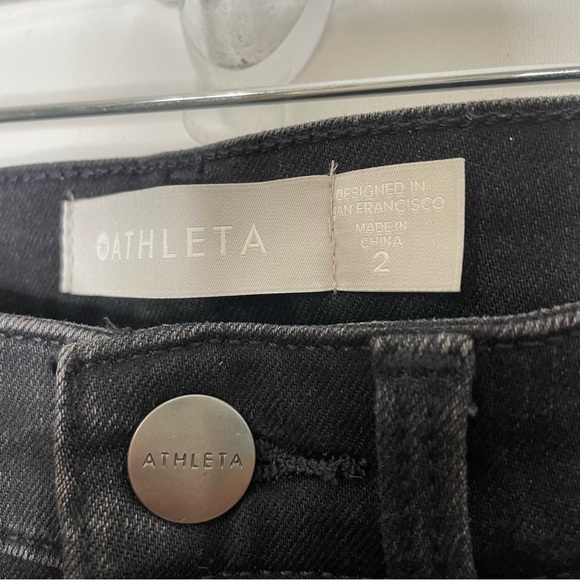 Athleta Sculptek Ultra Skinny Zip Jean Carbon Wash Size 2 - Picture 13 of 14